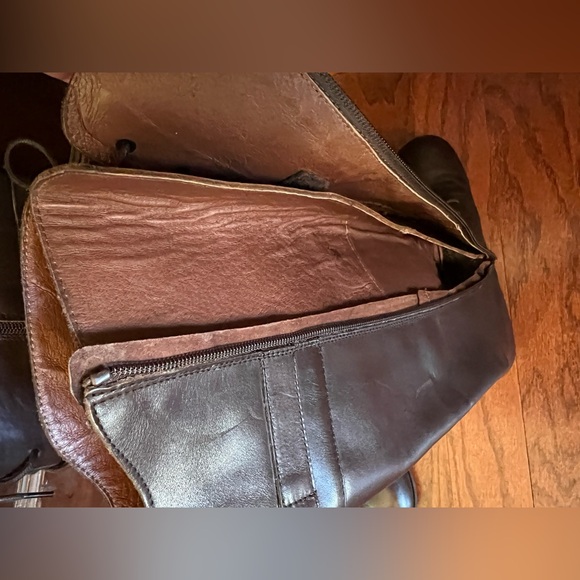 41N Birkenstock Longford Tall Lace-Up Riding Boots - Dark Brown - Picture 7 of 16